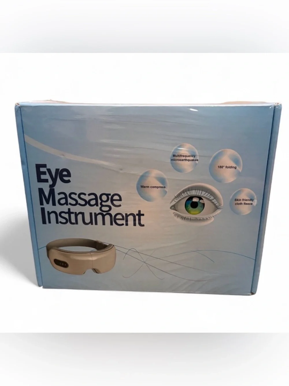 Eye Massage Instrument - Beige Eye Massager with Warm Compress